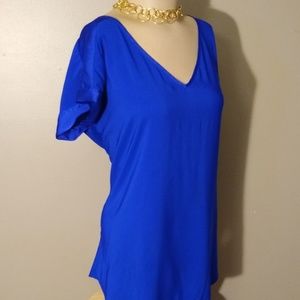 Express Cobalt Blue Blouse, Size Large